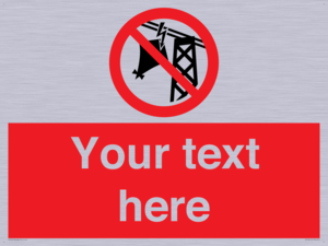 Custom prohibition do not fly kites near overhead electrical power lines